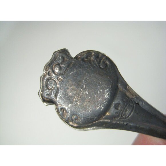 Dundee Scotland Vintage Souvenir Spoon Crown Mark Enamel - Picture 7 of 8